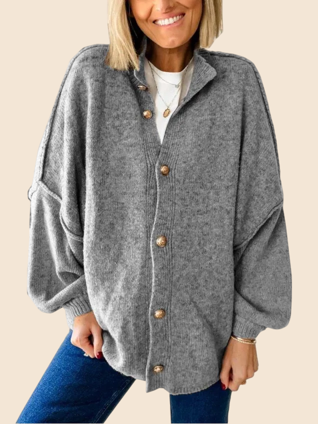 Women's Chunky Knit Button Front Cardigan