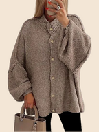 Women's Chunky Knit Button Front Cardigan