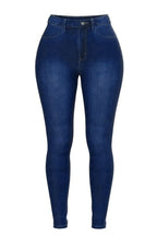 Elastic High Rise Skinny Jeans