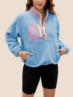 Women's Sherpa Fleece Pullover Jacket