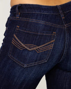 Women's Mid Waist Retro Bootcut Pants