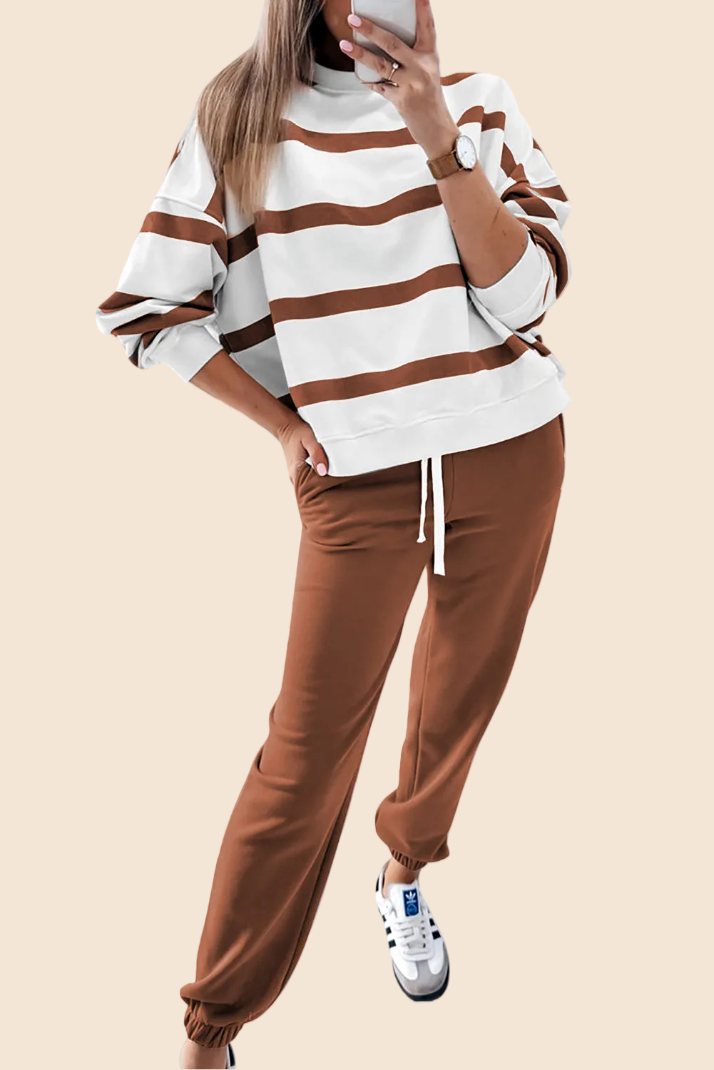 Women's Striped Two Piece Jogger Set(Buy 2 Free Shipping)