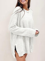 Women's Oversized Waffle Knit Top