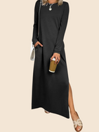 Women's Loose Split Flowy Maxi Dress