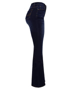Women's Mid Waist Retro Bootcut Pants
