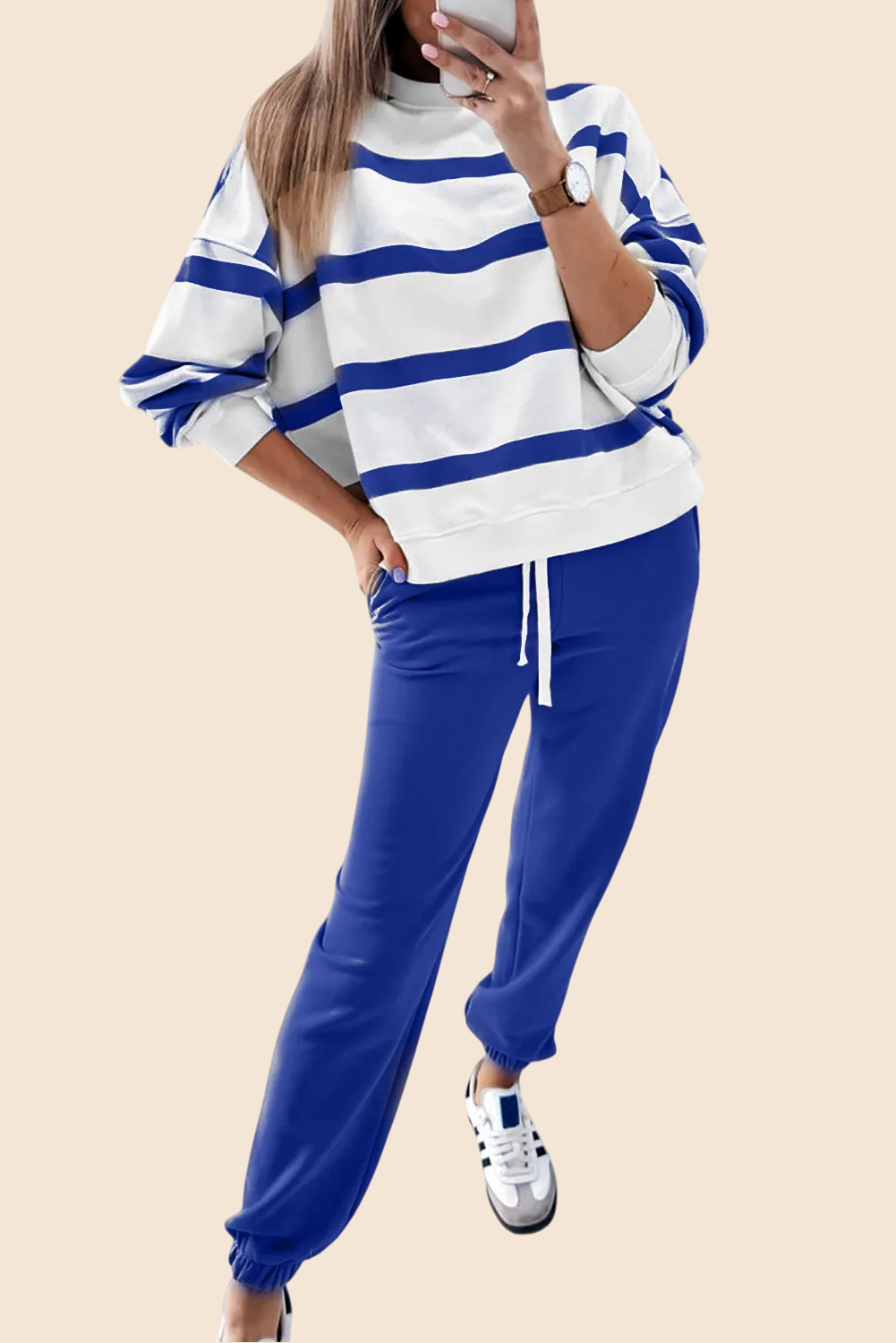 Women's Striped Two Piece Jogger Set(Buy 2 Free Shipping)