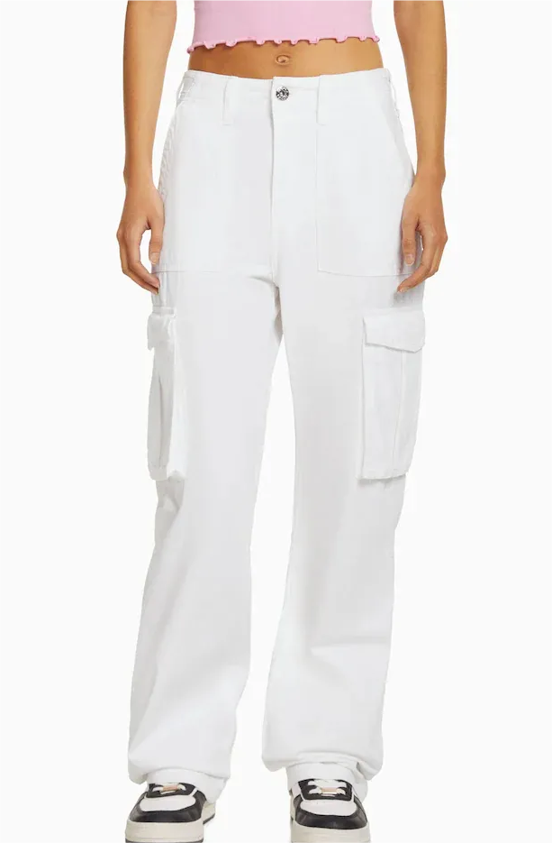 Adjustable Straight Fit Cargo Pants