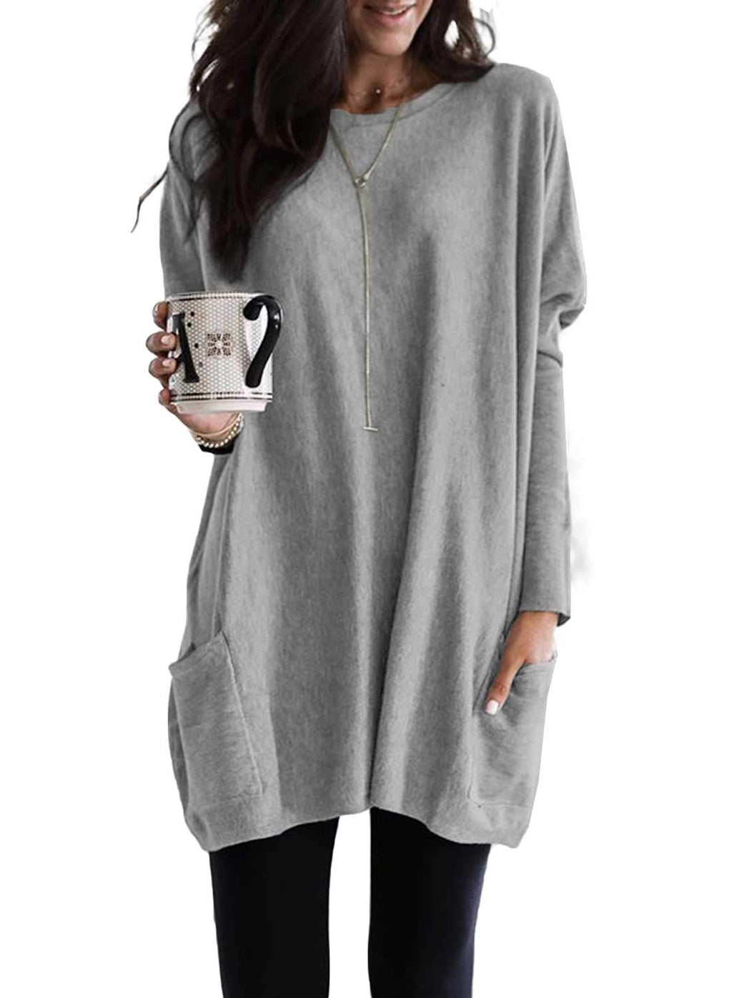 Women's Lightweight Long Sleeve Tunic Top