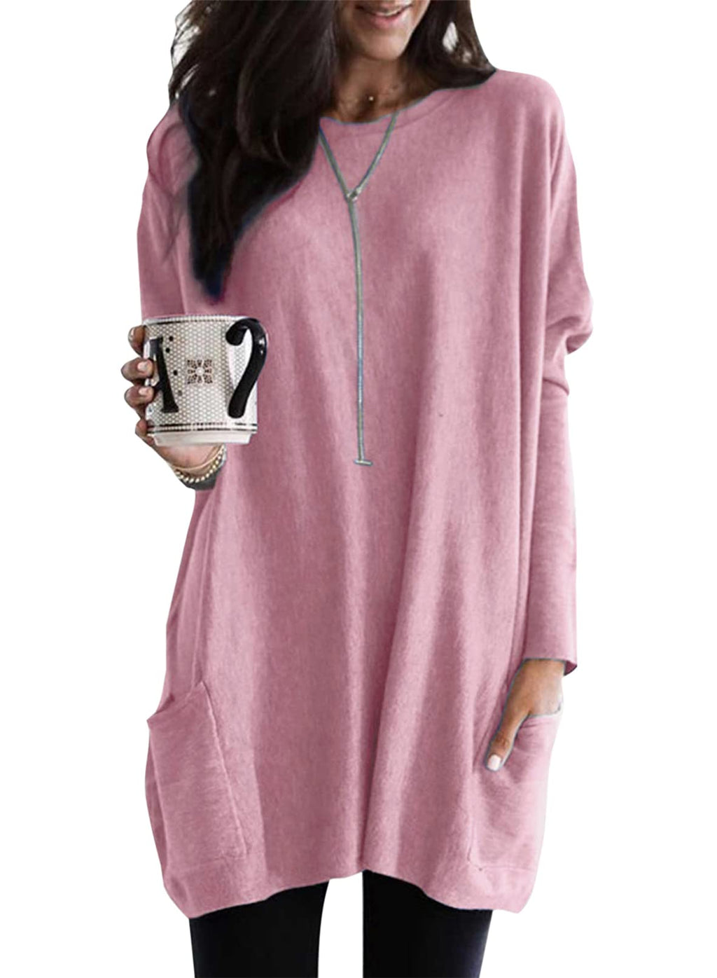 Women's Lightweight Long Sleeve Tunic Top