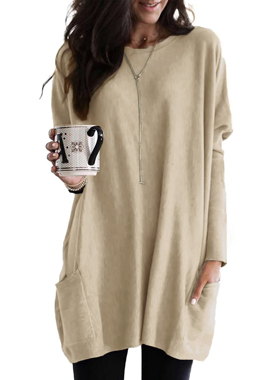 Women's Lightweight Long Sleeve Tunic Top