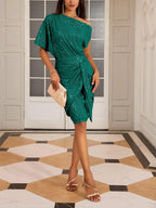 Women's Off Shoulder Sequins Bodycon Dress