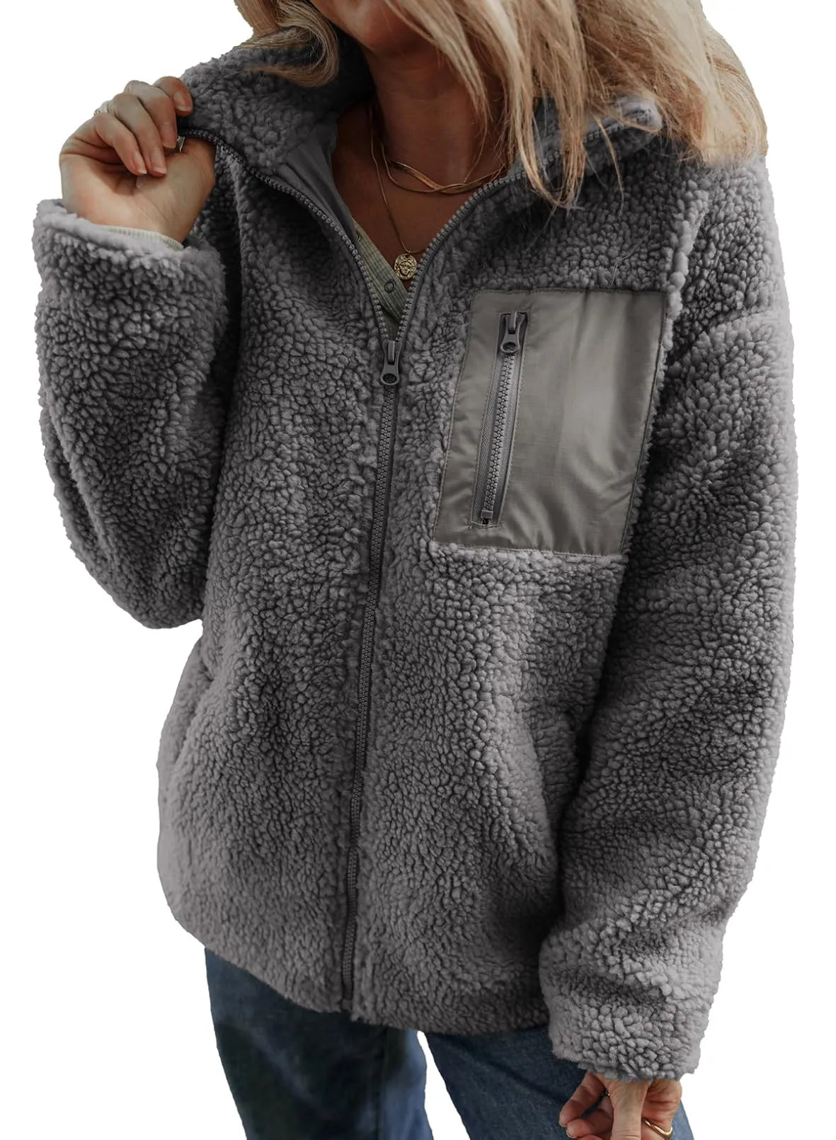 Women's Winter Full Zipper Fleece Jackets