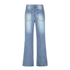 High Waist Loose Wide Leg Mopping Jeans