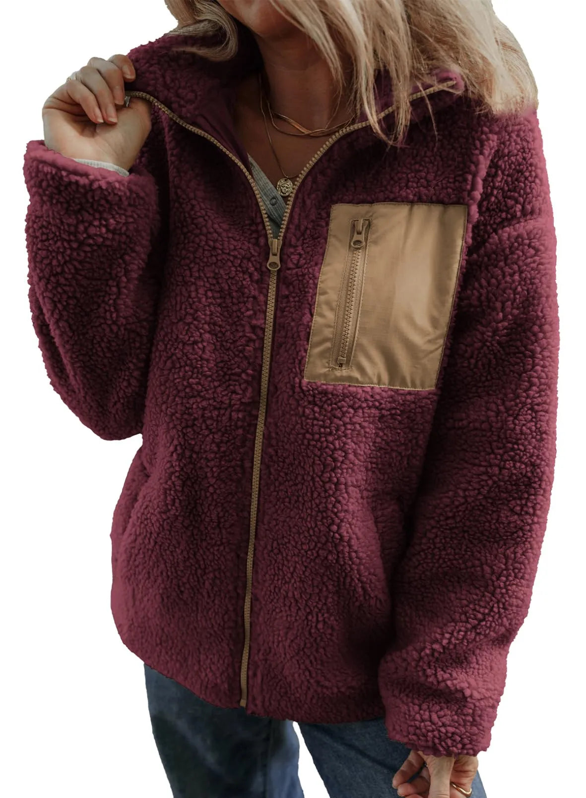 Women's Winter Full Zipper Fleece Jackets