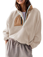 Women's Sherpa Fleece Pullover Jacket