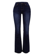 Women's Mid Waist Retro Bootcut Pants