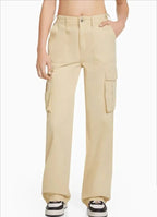 Adjustable Straight Fit Cargo Pants