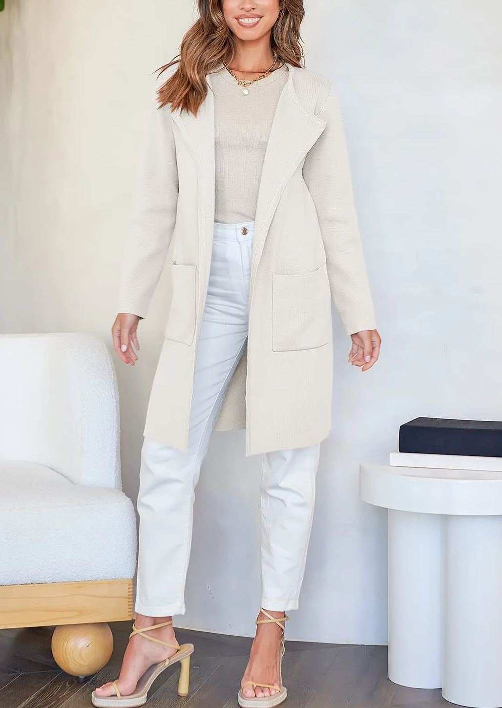 Women's Open Front Knit Cardigan