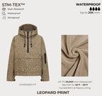 Fleece-lined Hooded Rain Jacket With Kangaroo Pocket (Buy 2 Free Shipping)