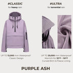 Fleece-lined Hooded Rain Jacket With Kangaroo Pocket (Buy 2 Free Shipping)