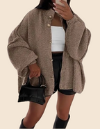 Women's Chunky Knit Button Front Cardigan