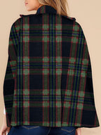Women's Plaid Winter Cape Coat (Buy 2 Free Shipping)