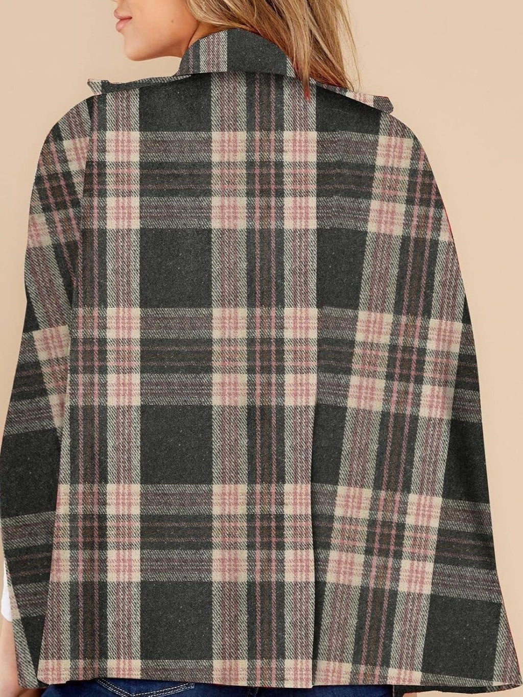 Women's Plaid Winter Cape Coat (Buy 2 Free Shipping)